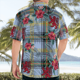 Clan Bell of the Borders Tartan Scottish Lion Hawaiian Shirt TD54 Bell of the Borders Tartan Tartan Hawaii Shirt